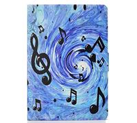 Coque iPad Pro 10,5 2017 Housse, Bspring Colorful Painting Désign Flip Housse PU Cuir Coque Stand Etui Housse de Protection pour iPad Pro 10.5 (2017) Modèle A1701 A1709 (Musique Bleue)