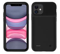 Coque iPhone 11 Protection Rigide 2 en 1 Batterie 6500mAh Soft-touch Noir