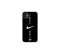Coque Iphone 11 Nike logo Just do it fond noir