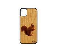 Coque iPhone 11 pro bois silicone ecureuil roux housse personnalisé animal jolie antichoc 256 Go design foret original orange