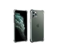 Coque Pour iPhone 11 Pro Silicone Flexible Coins Bumper Transparent