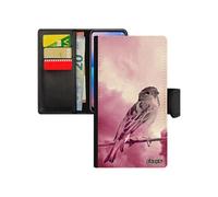 Coque iPhone 11 pro simili cuir oiseau animaux moineau telephone ciel animal 128 Go de protection antichoc nature dessin nuage