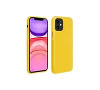 Coque iPhone 11 Silicone Semi-rigide Mat Finition Soft Touch Jaune