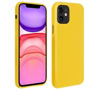 Coque iPhone 11 Silicone Semi-rigide Mat Finition Soft Touch Jaune