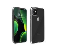 Coque iPhone 11 Silicone Souple et Film Verre Trempé 9H Transparent