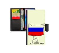 Coque iPhone 12 / 12 pro cuir rabat drapeau russie russe coupe du monde 4G foot Euro coupe d'europe PU portable made in France