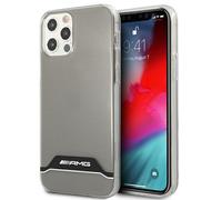 Coque iPhone 12 AMG transparente noire électroplaquée