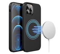 Coque iPhone 12/iphone 12 Pro 6.1" en Silicone Mag-Safe,avec Cercle magnétique intégré Cover Protection Bumper Anti-Choc Housse Étui pour iPhone 12/iphone 12 Pro 2020