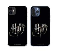 Coque iPhone 12 - iPhone 12 Pro officielle Harry Potter HP Initiales pour protéger votre téléphone portable - Coque en silicone souple avec licence officielle Harry Potter.