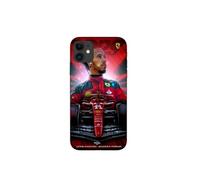 Coque - Ferrari - Iphone 12 - Lewis Hamilton - Souple - Noir