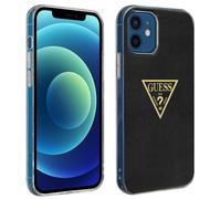 Coque iPhone 12 Mini Effet Métallique Guess Metallic Series Guess Noir