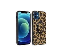 Coque Apple iPhone 12 Mini Imprimé léopard Fonction support Sur-mesure - Marron