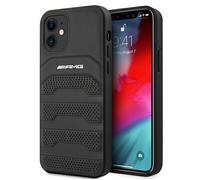 Coque IPhone 12 Mini Mercedes AMG Housse Rigide Cuir Noir