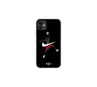 Coque de téléphone - Nike - Iphone 12 - Souple - Silicone - Logo Jordan noir