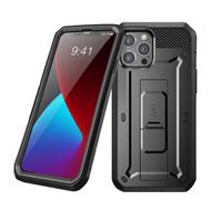 Coque iPhone 12 Pro Max avec Clip ceinture Unicorn Beetle Pro Supcase - Noir