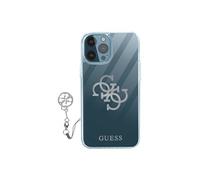 Coque iPhone 12 Pro Max Bi-matière 4G Charms Transparent Logo argent