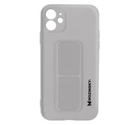 Coque iPhone 12 Silicone Support Magnétique Pliable Wozinsky Gris