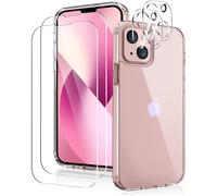 Coque iPhone 12 - Transparent - Ultra mince - Protection écran et caméra - 2 pièces verre trempé