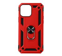 Coque iPhone 13 Antichoc Hybride Bague Support Vidéo rouge