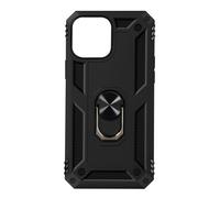 Coque pour iPhone 13 Mini Antichoc Bi-matière Bague Support Vidéo Noir