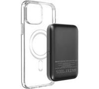 Coque iPhone 13 Mini et Powerbank 5000 mAh Magsafe Swissten Transparent Noir