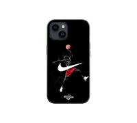 Coque Iphone 13 nike jordan logo fond noir