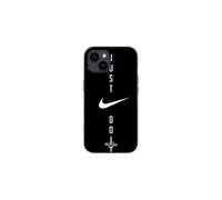 Coque Iphone 13 Nike logo Just do it fond noir