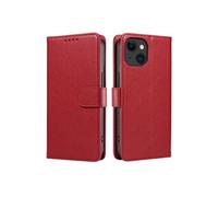 Coque iPhone 13 Pro max(6.7pouce)avec Rabat Anti-Vol NFC - Protection Intégrale -Rouge