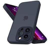 Coque iPhone 13 Pro Max avec Objectif d'appareil Photo, Protection intégrale de qualité Militaire de 3 m, Protection Contre Les Chutes de Doigts avec Dos Mat Anti-Traces de Doigts, Bleu Marine