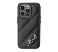 Coque Iphone 13 Pro Max Matelassé En Diagonale Antichoc Rigide Karl Lagerfeld Noir