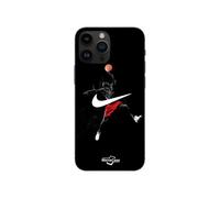 Coque Iphone 13 Pro Max Nike Jordan Logo Fond Noir