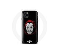 Coque Iphone 13 Pro Max - MANIACASE - Masque La Casa De Papel - Souple - Protection contre les chocs - Noir