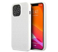 Coque iPhone 13 Pro Mercedes Argent Étoiles Blanches