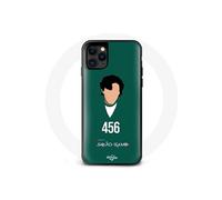 Coque - Maniacase - Iphone 13 pro - Squid Game Seong Gi Hun No 456 - Silicone - Noir