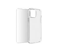 Coque iPhone 13 Silicone Souple Film Verre Trempé 9H Transparent
