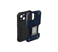 Coque iPhone 14 Antichoc Hybride avec Anneau Support Magnétique Bleu