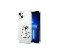 Coque iPhone 14 Plus Karl Lagerfeld Choupette Eat Transparente