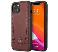 Coque IPhone 14 Plus Mercedes En Cuir Véritable Bordeaux