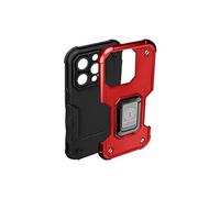 Coque iPhone 14 Pro Antichoc Hybride avec Anneau Support Magnétique Rouge