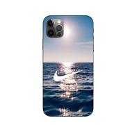 Coque Iphone 14 Pro Max Nike Logo Blanc Mer Solei