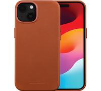 Roskilde - Coque de protection pour téléphone portable - compatibilité avec MagSafe - cuir pleine fleur - brun clair - pour Apple iPhone 15 Plus