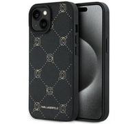 Coque iPhone 15 Plus - Karl Lagerfeld Cuir MagSafe (KLHMP15MPGKHPHK) - Karl Head G