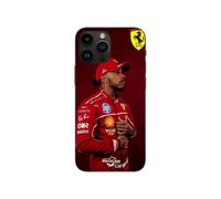 Coque Iphone 15 Pro Lewis Hamilton - Official Ferrari Wallpaper