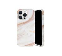 Selencia Aurora Coque Fashion pour Apple iPhone 15 Pro Max - Powder White Marble