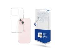 Coque - 3MK - iPhone 15 - Silicone Transparent - Protection Mécanique - Accès Facile Boutons