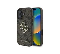 Coque iPhone 16 - - GUHCP16S4GMGBR - Eco-cuir - Souple - Logo grand