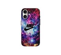 Coque Iphone 16 Plus Nike Logo Noir Stylé Rose Vif Violet Bleu
