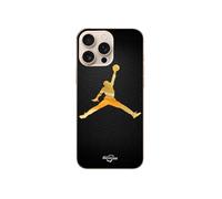 Coque Iphone 16 Pro Jordan logo 23 nike basketball couleur dorée