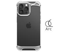 Coque Iphone 16 Pro Max En Aluminium Aérospatiale Ultra Renforcé Antichoc 3m Arc Pulse Argent