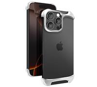 Coque iPhone 16 Pro Max en Aluminium Aérospatiale Ultra Renforcé Antichoc 3m Arc Pulse Argent